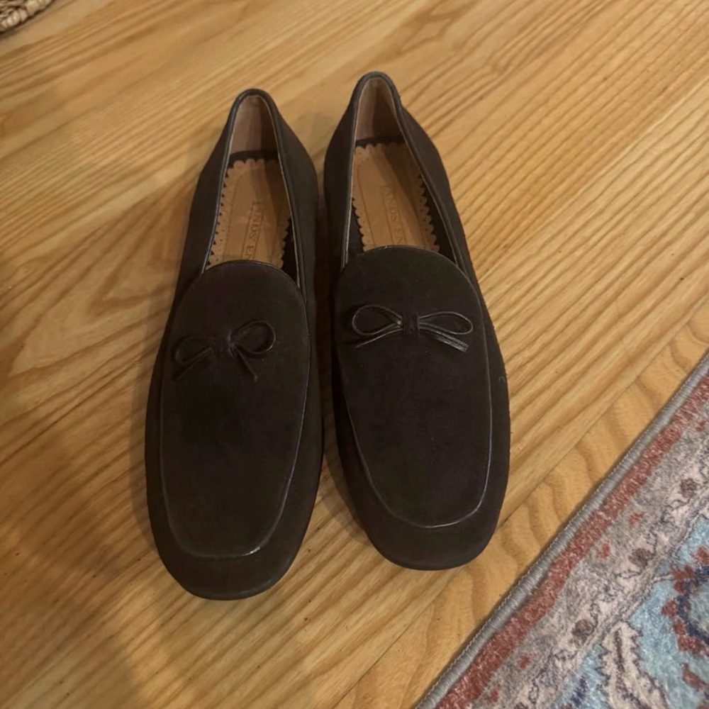 Lands end suede loafers women 8.5